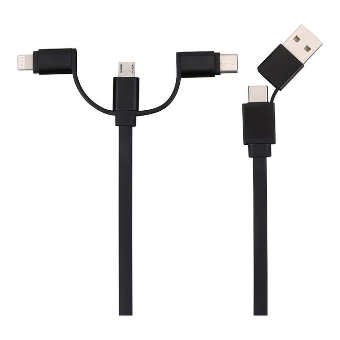 NK Nk-usb61-dis Cable Cargador 6 en 1, 1 m, Colores Surtidos, Carga Rápida