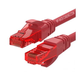 Wp european cabling solution Cable de Red Cat6 U/UTP Rojo 0,2 m