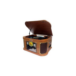 Sunstech PXRC52CD Tocadiscos con Bluetooth, Radio FM, Cassette y Conversor MP3