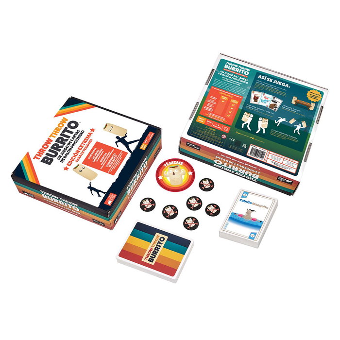 Asmodee Throw Throw Burrito Edición Extrema para Exteriores con Burritos Gigantes Asmodee Throw Throw Burrito Edición Extrema para Exteriores con Burritos Gigantes