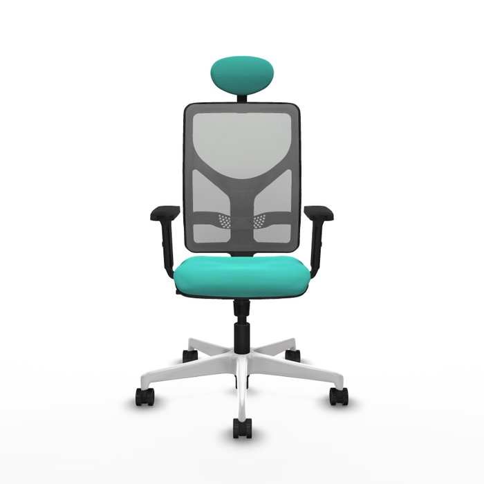 PIQUERAS Y CRESPO Silla de oficina Motilla con mecanismo Sincro, Turquesa y Gris PIQUERAS Y CRESPO Silla de oficina Motilla con mecanismo Sincro, Turquesa y Gris