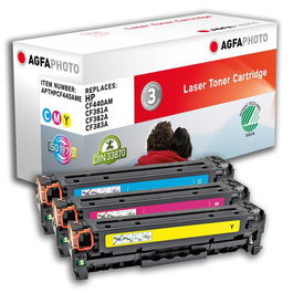 AgfaPhoto Toner Compatible HP C/M/Y 2700 páginas
