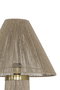 DKD Home Decor Lámpara Pie India lamps 2c25 Urban Ratan Marron Oro 40x40x157 cm
