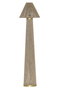 DKD Home Decor Lámpara Pie India lamps 2c25 Urban Ratan Marron Oro 40x40x157 cm