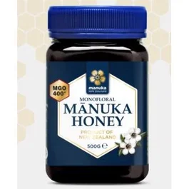 MANUKA NEW ZELAND Miel de Manuka Raw MGO 400+ Monofloral 500Gr