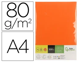 Liderpapel Papel de color naranja intenso Din A4 80 g