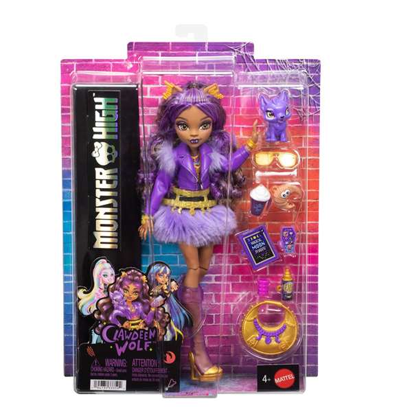 Mattel Muñeca Monster High Clawdeen Wolf con Accesorios 12x8x8 cm Mattel Muñeca Monster High Clawdeen Wolf con Accesorios 12x8x8 cm