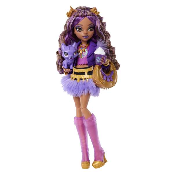 Mattel Muñeca Monster High Clawdeen Wolf con Accesorios 12x8x8 cm Mattel Muñeca Monster High Clawdeen Wolf con Accesorios 12x8x8 cm