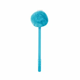 Oh My Pop Bolígrafo Pompón Blue Retráctil con Tapa Incluida, Color Azul
