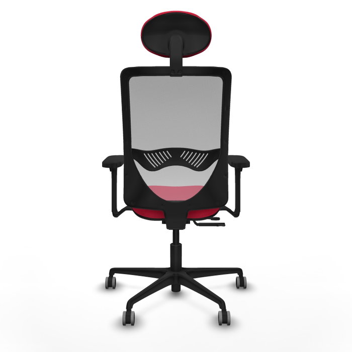 PIQUERAS Y CRESPO Silla de oficina Zulema con mecanismo Sincro/Traslack, Rojo y Gris PIQUERAS Y CRESPO Silla de oficina Zulema con mecanismo Sincro/Traslack, Rojo y Gris