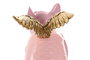 DKD Home Decor Figura de Cerdo de Resina Rosa Surtido de 2 Unidades