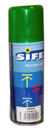SIFER Pintura Spray Esmalte Acrílico Brillante Verde Lutecia 200ml