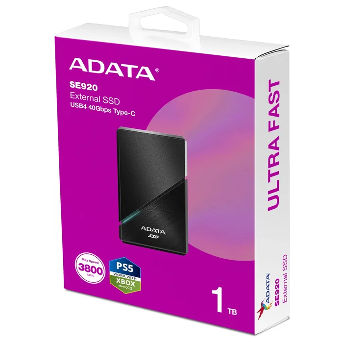ADATA SE920 SSD Externo 1 TB Negro