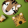 Party Time Juego De 20 Servilletas Sabana Fiesta Animales Cebra Tigre Girafa