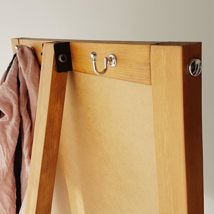 Hanah Home Espejo Cheval Madera Maciza Pino Roble 55x170 cm