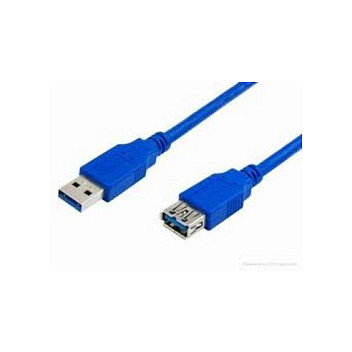 MEDIARANGE Cable Extension USB 3.0 A macho a A hembra, 3 metros, azul, 5 Gbit/s, USB 3.2 Gen 1