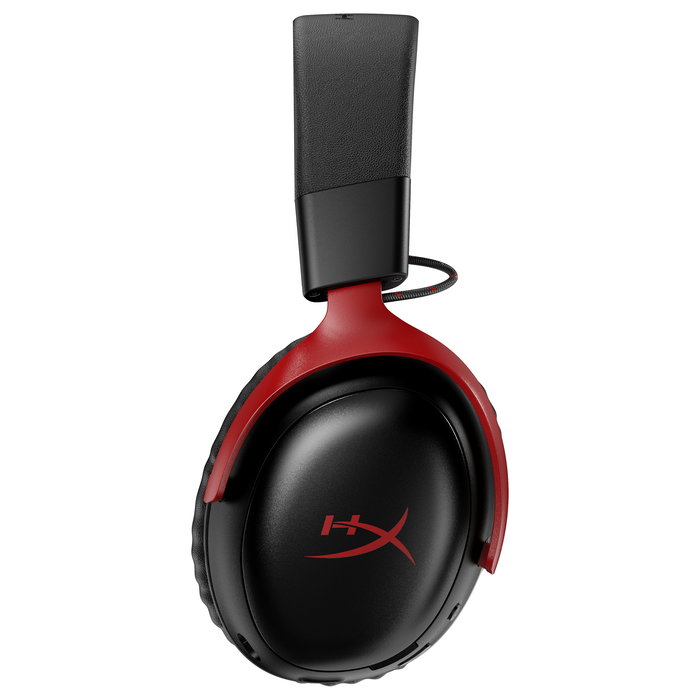 HyperX Cloud III S Wireless Gaming Headset Negro/Rojo - Inalámbrico 2.4GHz, Bluetooth 5.3, 120h Batería, Micrófono Desmontable, Referencia A59Z0AA