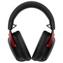 HyperX Cloud III S Wireless Gaming Headset Negro/Rojo - Inalámbrico 2.4GHz, Bluetooth 5.3, 120h Batería, Micrófono Desmontable, Referencia A59Z0AA