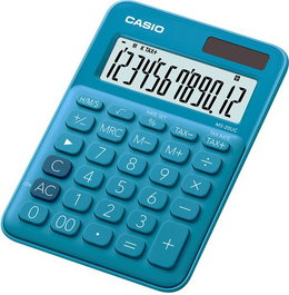 Calculadora Sobremesa Casio 12 Digitos Ms-20Uc Azul