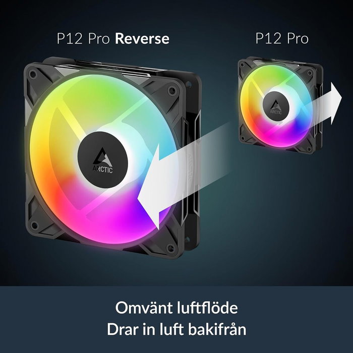 ARCTIC P12 Pro Reverse A-RGB Negro