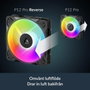 ARCTIC P12 Pro Reverse A-RGB Negro