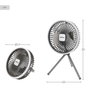 Aktive Ventilador portátil silencioso 3 en 1 con luz y carga USB