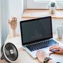 Aktive Ventilador portátil silencioso 3 en 1 con luz y carga USB