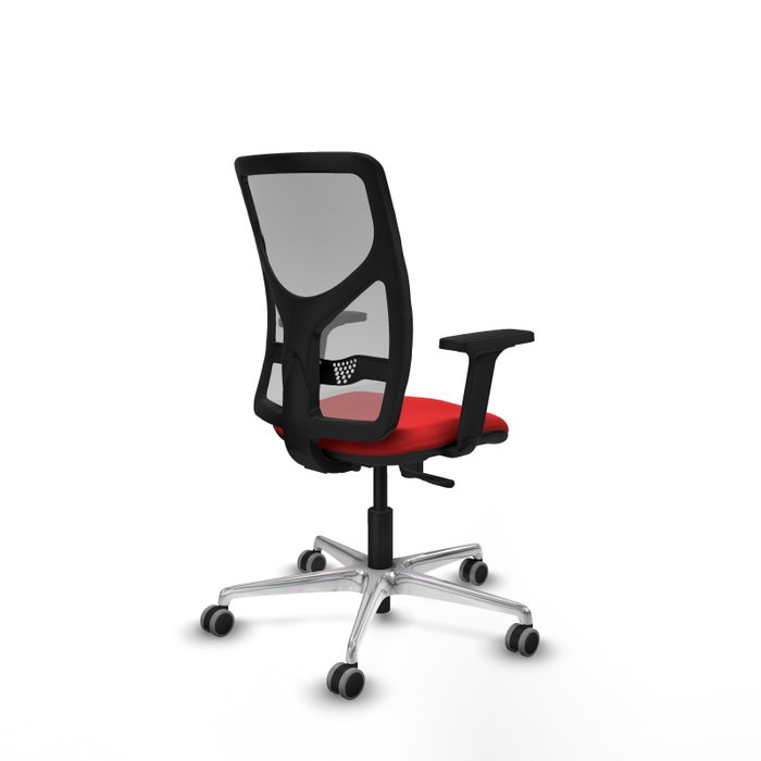 PIQUERAS Y CRESPO Silla de oficina Motilla con Mecanismo Sincro, Rojo y Gris PIQUERAS Y CRESPO Silla de oficina Motilla con Mecanismo Sincro, Rojo y Gris