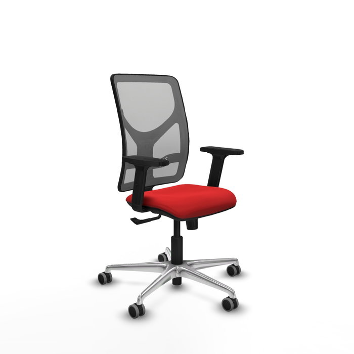 PIQUERAS Y CRESPO Silla de oficina Motilla con Mecanismo Sincro, Rojo y Gris PIQUERAS Y CRESPO Silla de oficina Motilla con Mecanismo Sincro, Rojo y Gris