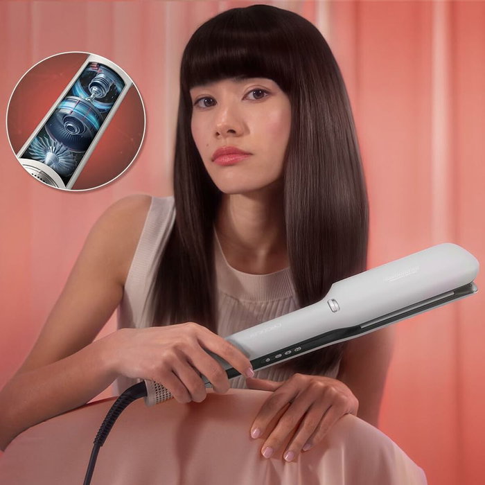 Cecotec Air Lisse Champagne Plancha de pelo Airflow Champán