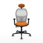 PIQUERAS Y CRESPO Silla de oficina Jorquera Naranja y Blanco