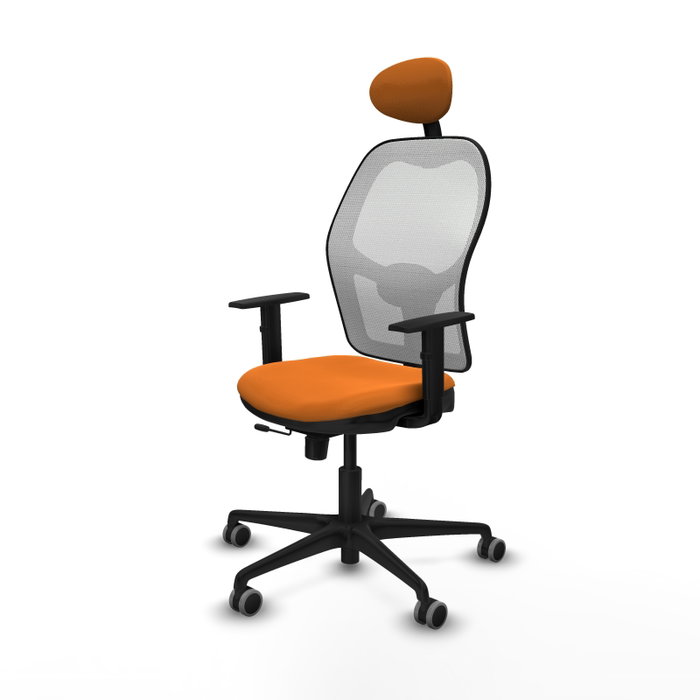 PIQUERAS Y CRESPO Silla de oficina Jorquera Naranja y Blanco PIQUERAS Y CRESPO Silla de oficina Jorquera Naranja y Blanco