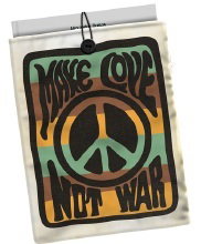 CAMPO DAS REDES Funda acolchada para libros Make Love Not War 21x28cm