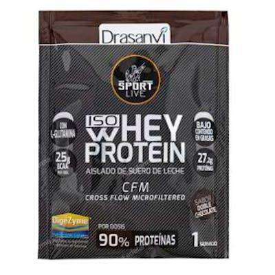 DRASANVI SPORT LIVE Whey Protein Aislado Doble Chocolate 500g DRASANVI SPORT LIVE Whey Protein Aislado Doble Chocolate 500g