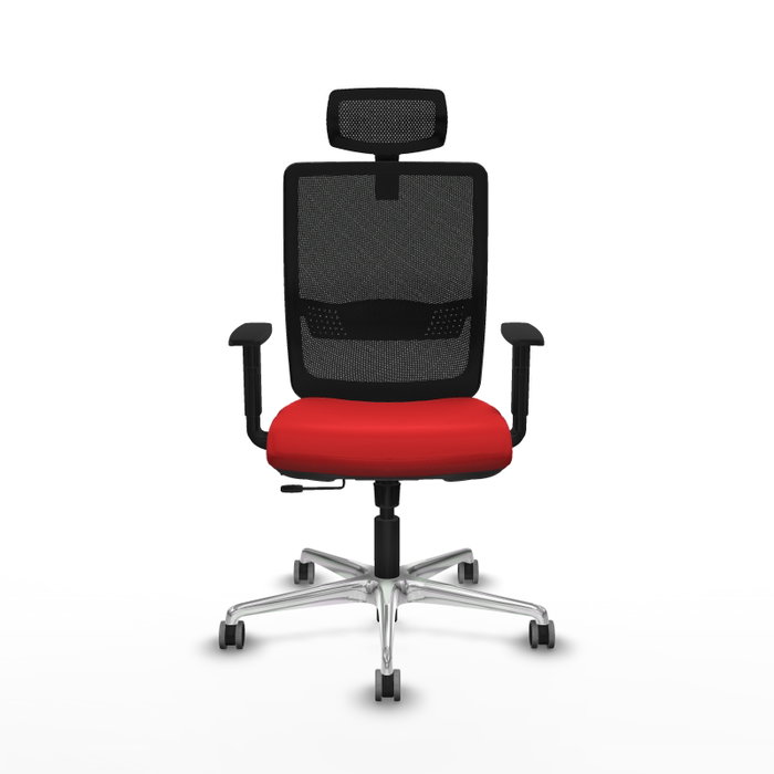 PIQUERAS Y CRESPO Silla de oficina Haches con mecanismo Sincro/Traslack Rojo y Negro PIQUERAS Y CRESPO Silla de oficina Haches con mecanismo Sincro/Traslack Rojo y Negro