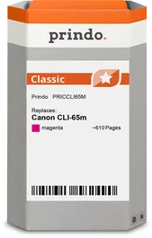 Prindo Classic Cartucho de tinta magenta compatible con Canon CLI-65m