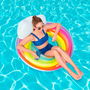 Bestway Rueda Hinchable Arcoiris D107 cm +12 Años Playa y Piscina 43647