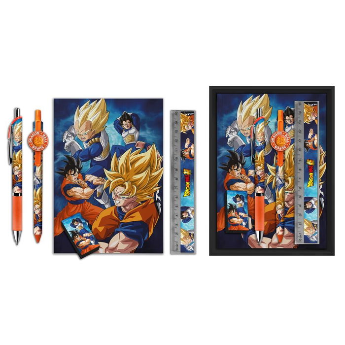KIDS LICENSING Estuche de Papeleria Dragon Ball Super 5 Piezas 14,5x20,8x3,9cm