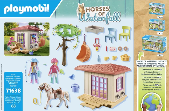 Playmobil Caseta club de equitación Horses of Waterfall 71638 Playmobil Caseta club de equitación Horses of Waterfall 71638