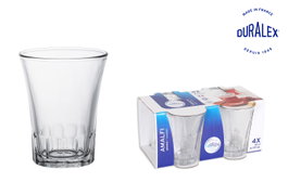 Duralex Set de 4 Vasos Amalfi de 13cl Transparente