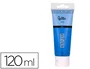 Liderpapel Pintura acrílica en tubo de plástico de 120 ml color Azul cian