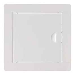 Edm Tapa de Registro Cuadrada Empotrable 15x15cm Blanca Acero Inoxidable