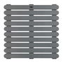 Wenko 22947100 Tarima de baño in/outdoor gris 55 x 55 cm plástico resistente antideslizante para ducha, baño, sauna y piscina