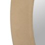Espejo Redondo Beige Mdf-Tejido 120 X 4 X 120 cm