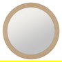 Espejo Redondo Beige Mdf-Tejido 120 X 4 X 120 cm
