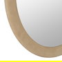 Espejo Redondo Beige Mdf-Tejido 120 X 4 X 120 cm