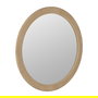 Espejo Redondo Beige Mdf-Tejido 120 X 4 X 120 cm