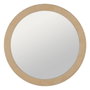 Ixia Espejo Redondo Beige MDF-Tejido 120 x 4 x 120 cm