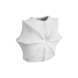 Jarrón Blanco Barro Decoración 27 X 14 X 23 cm