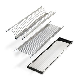 Emuca Escurreplatos acero inoxidable Drynox, módulo 900mm, Acero inoxidable